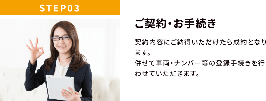 STEP03 ご契約・お手続き